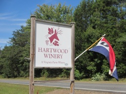 Hartwood Winery Road Sign
